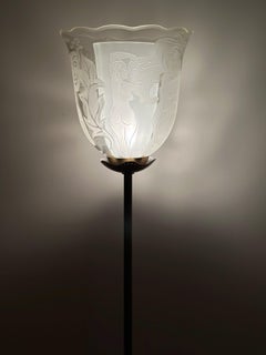 Swedish Modern Floor Lamp by Bo Notini for Glössner. 1930s.