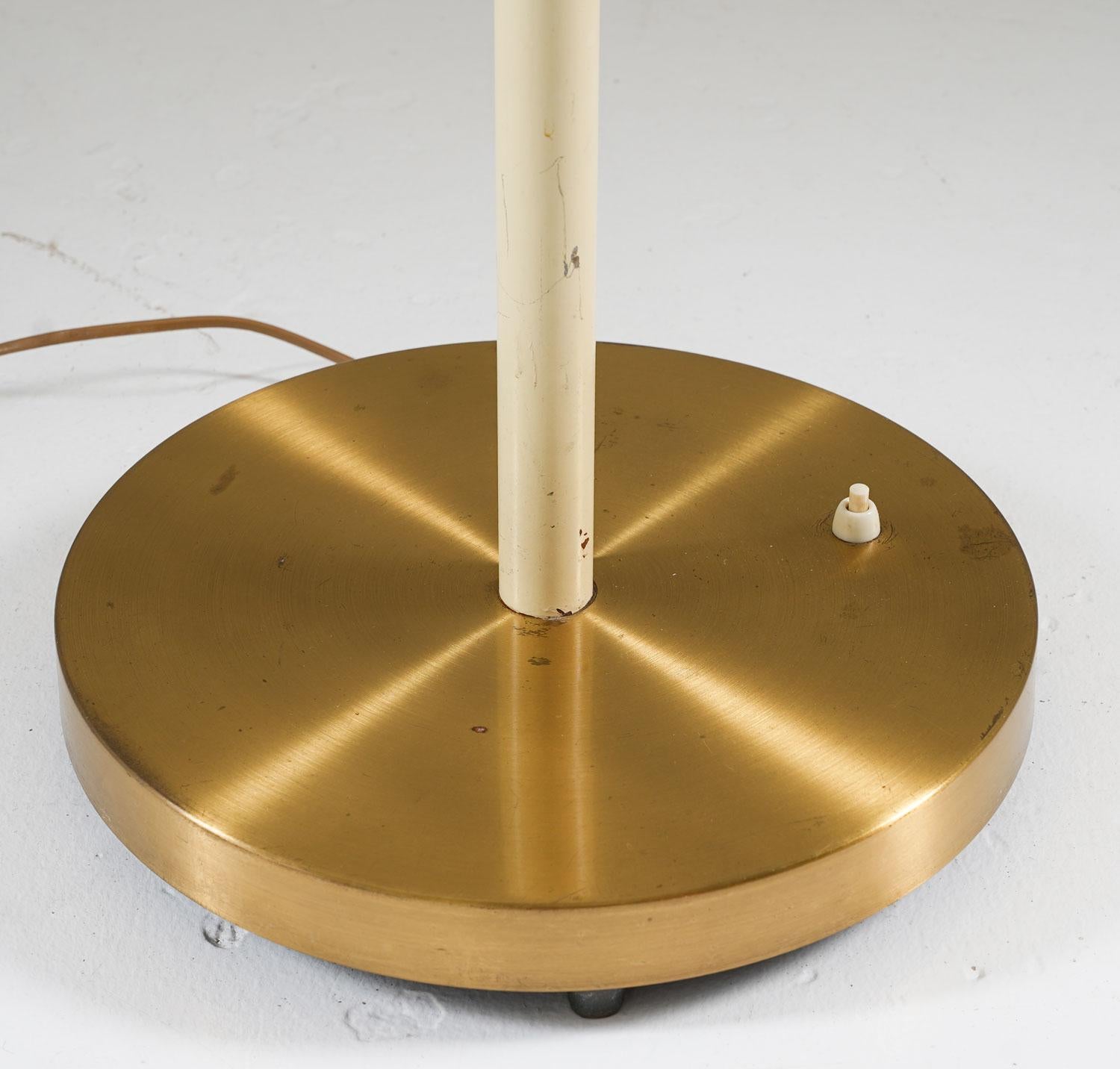 Swedish Modern Floor Lamp by Bo Notini for Glössner For Sale 2