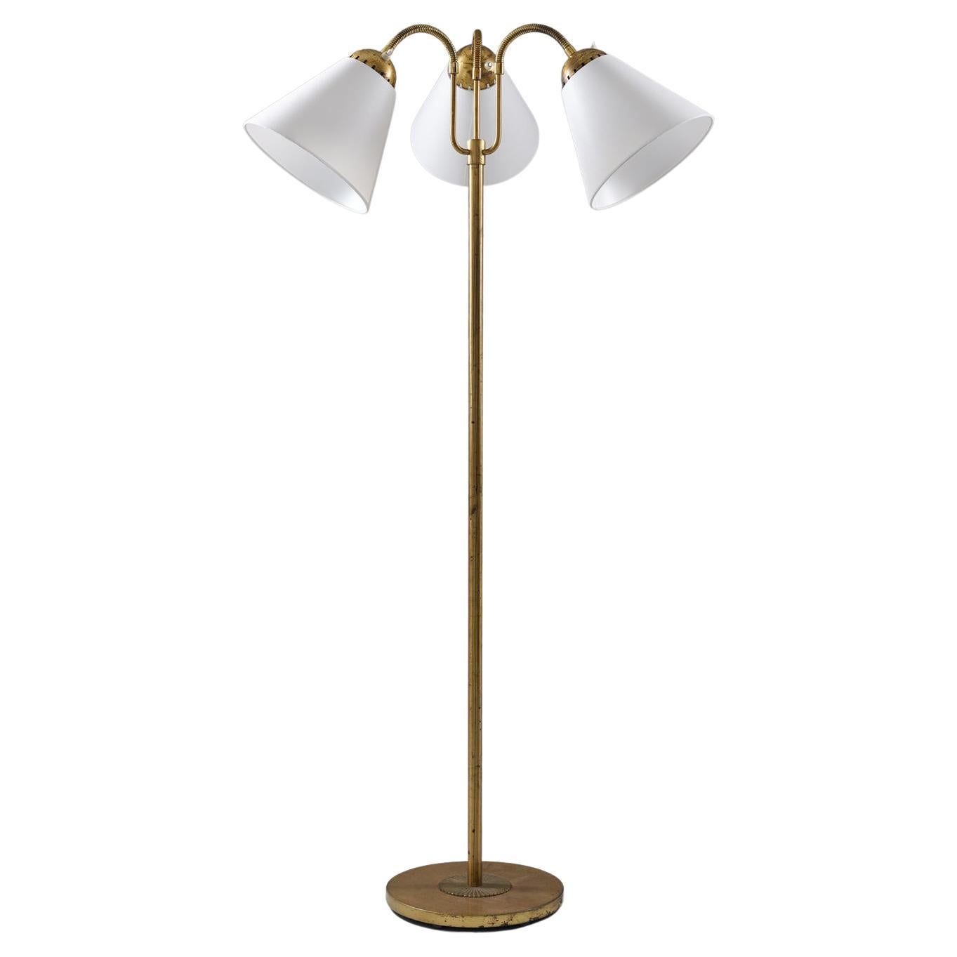 Lampadaire moderne suédois par Böhlmarks, années 1940