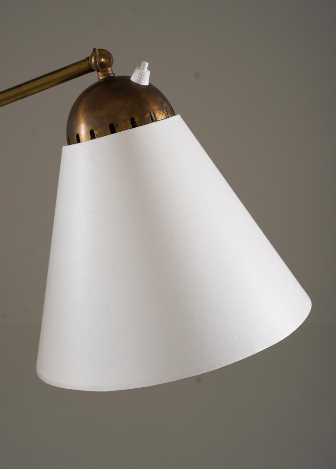 Mid-Century Modern Swedish Modern Floor Lamp by Tor Wolfenstein For Sale