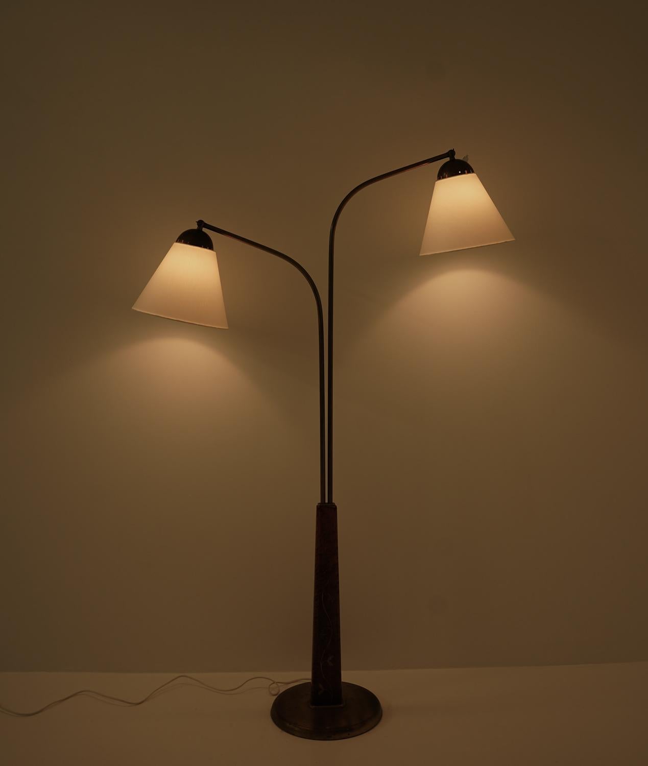 Swedish Modern Floor Lamp by Tor Wolfenstein For Sale 2