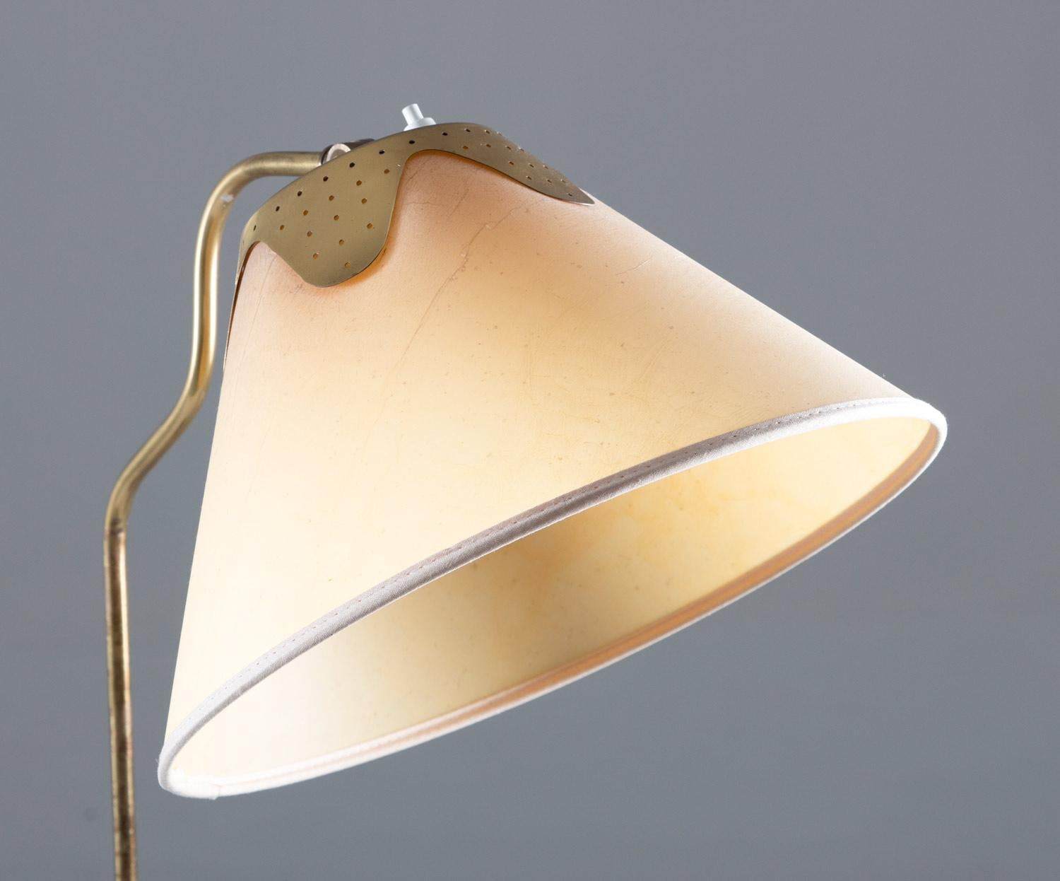 20th Century Swedish Modern Floor Lamp in Brass, 1940s