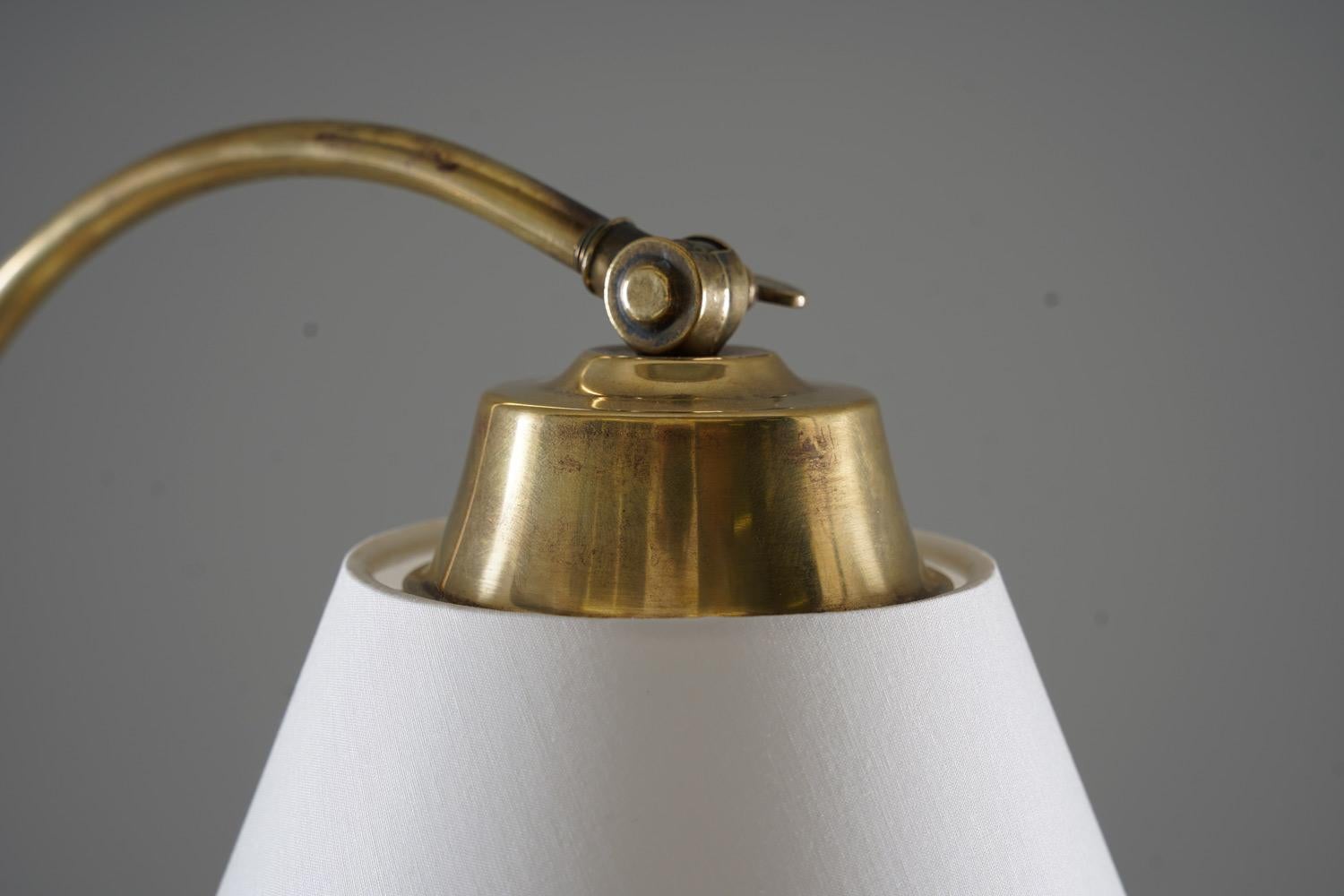 20th Century Swedish Modern Floor Lamp in Brass, 1940s