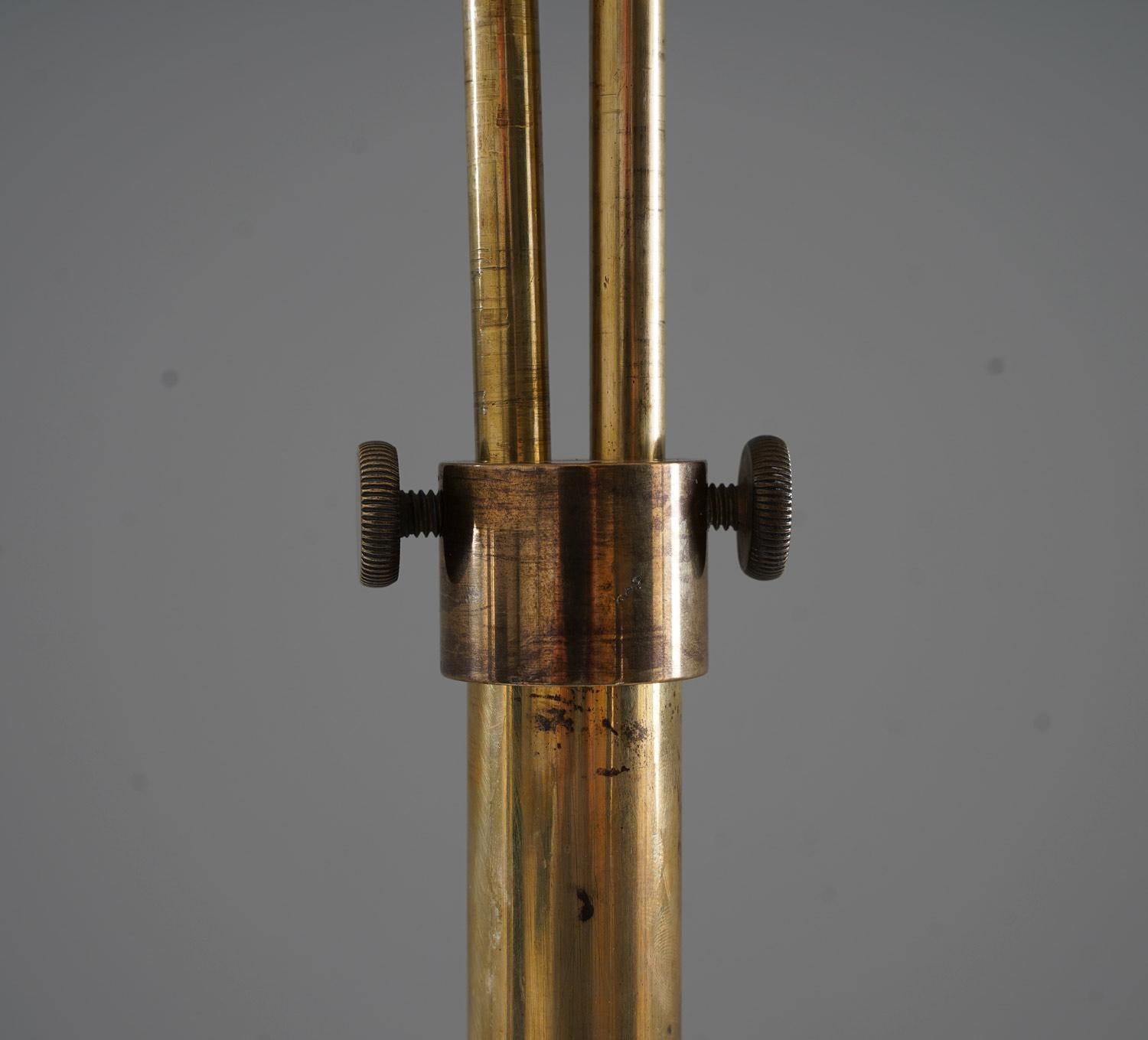 Swedish Modern Floor Lamp in Brass, 1940s 1