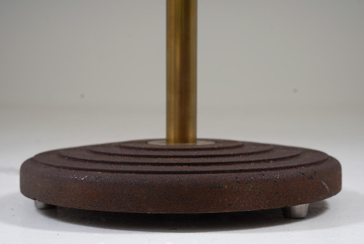 Swedish Modern Floor Lamp in Brass, 1940s 2