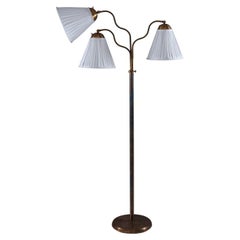 Swedish Modern Floor Lamp in Brass, 1940s