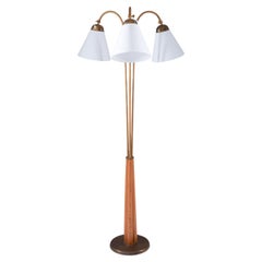 Swedish Modern Floor Lamp in Brass, 1940s