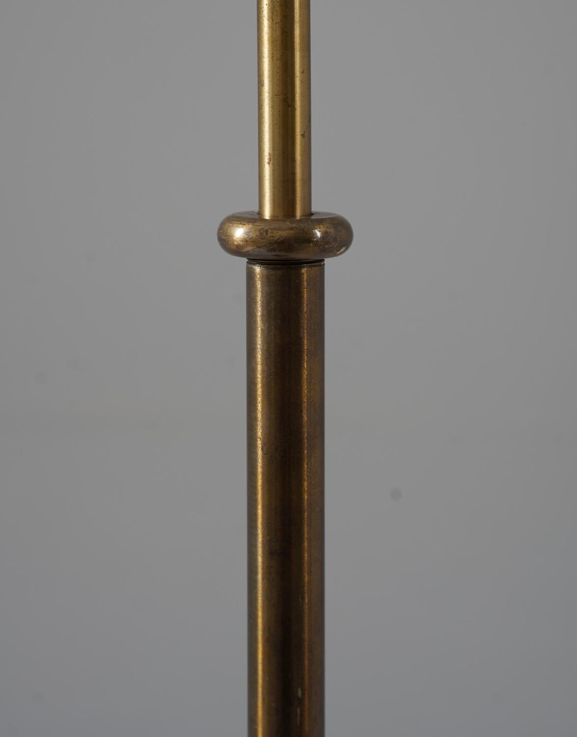 Swedish Modern Floor Lamp in Brass by Böhlmarks, 1940s For Sale 4