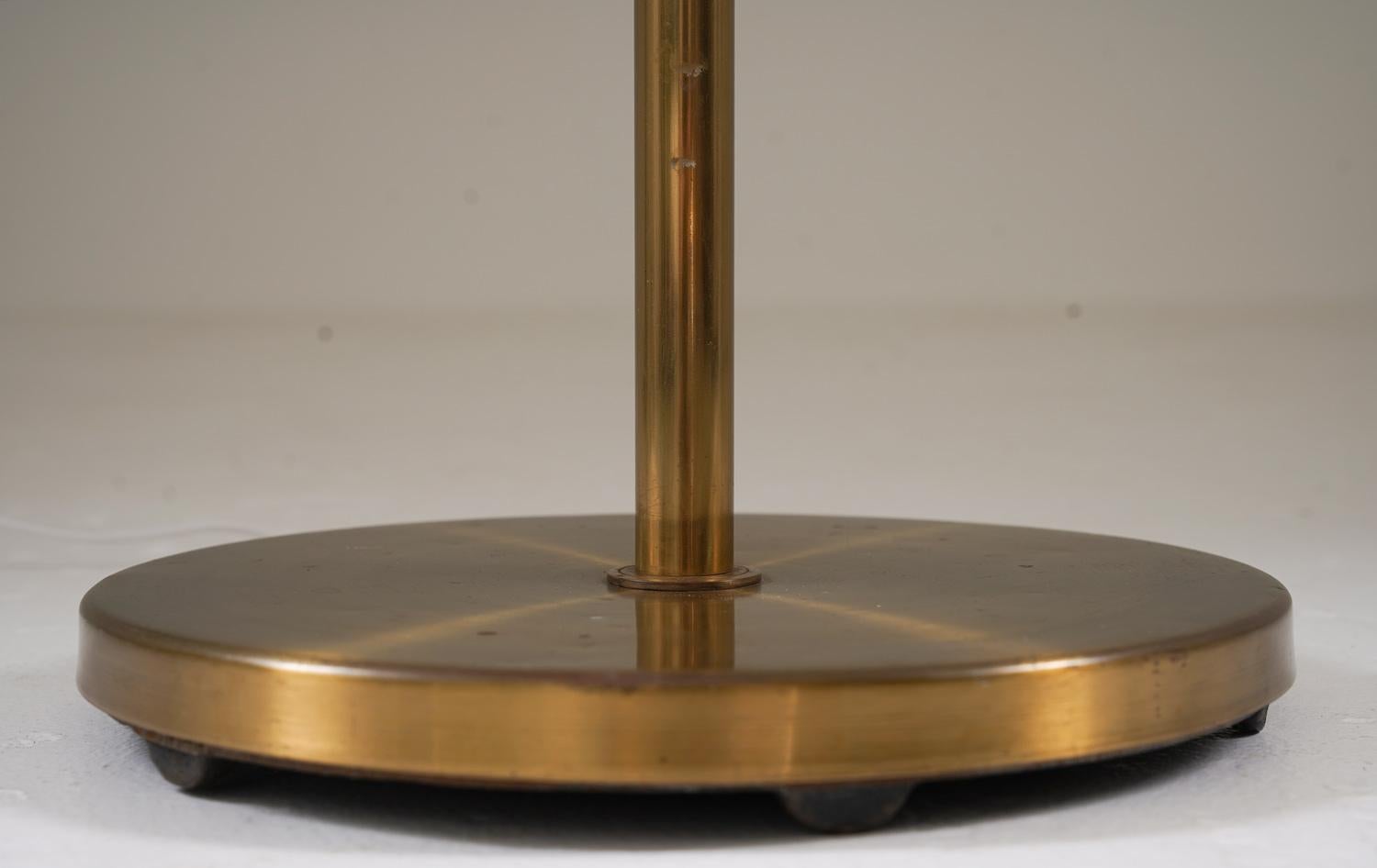 Swedish Modern Floor Lamp in Brass, by Corona, 1940s For Sale 2