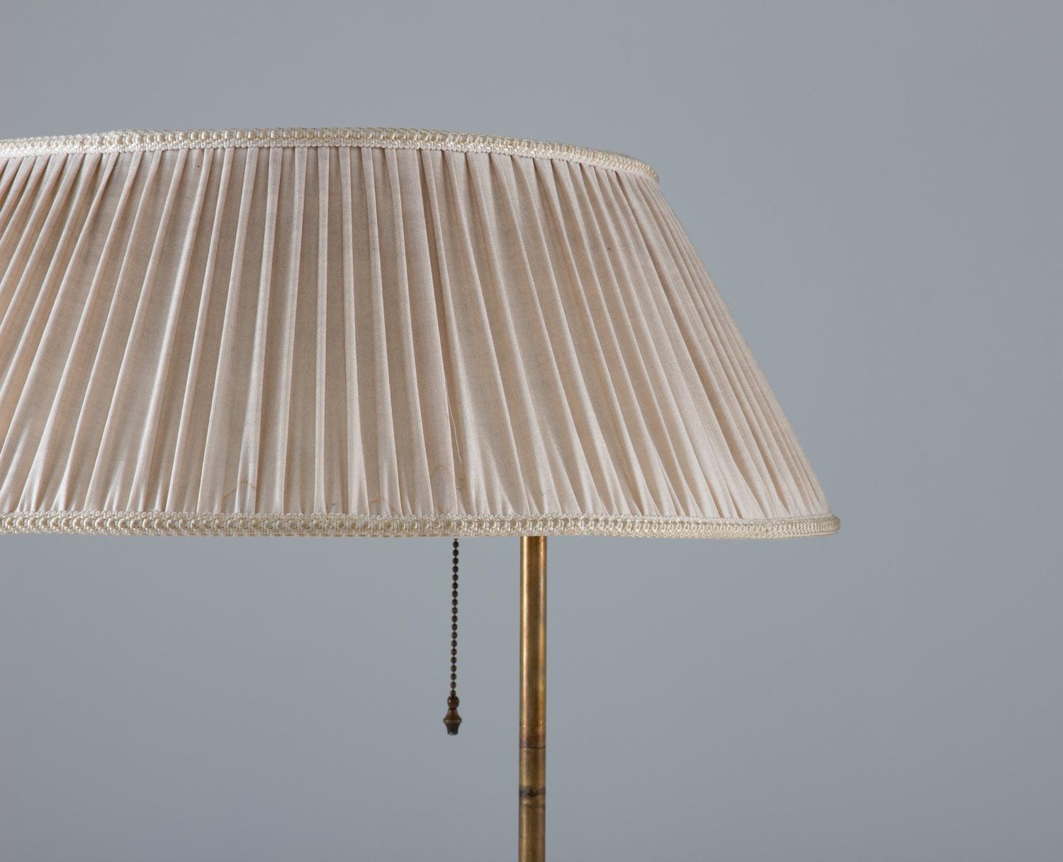 Scandinavian Modern Swedish Modern Floor Lamp in Brass