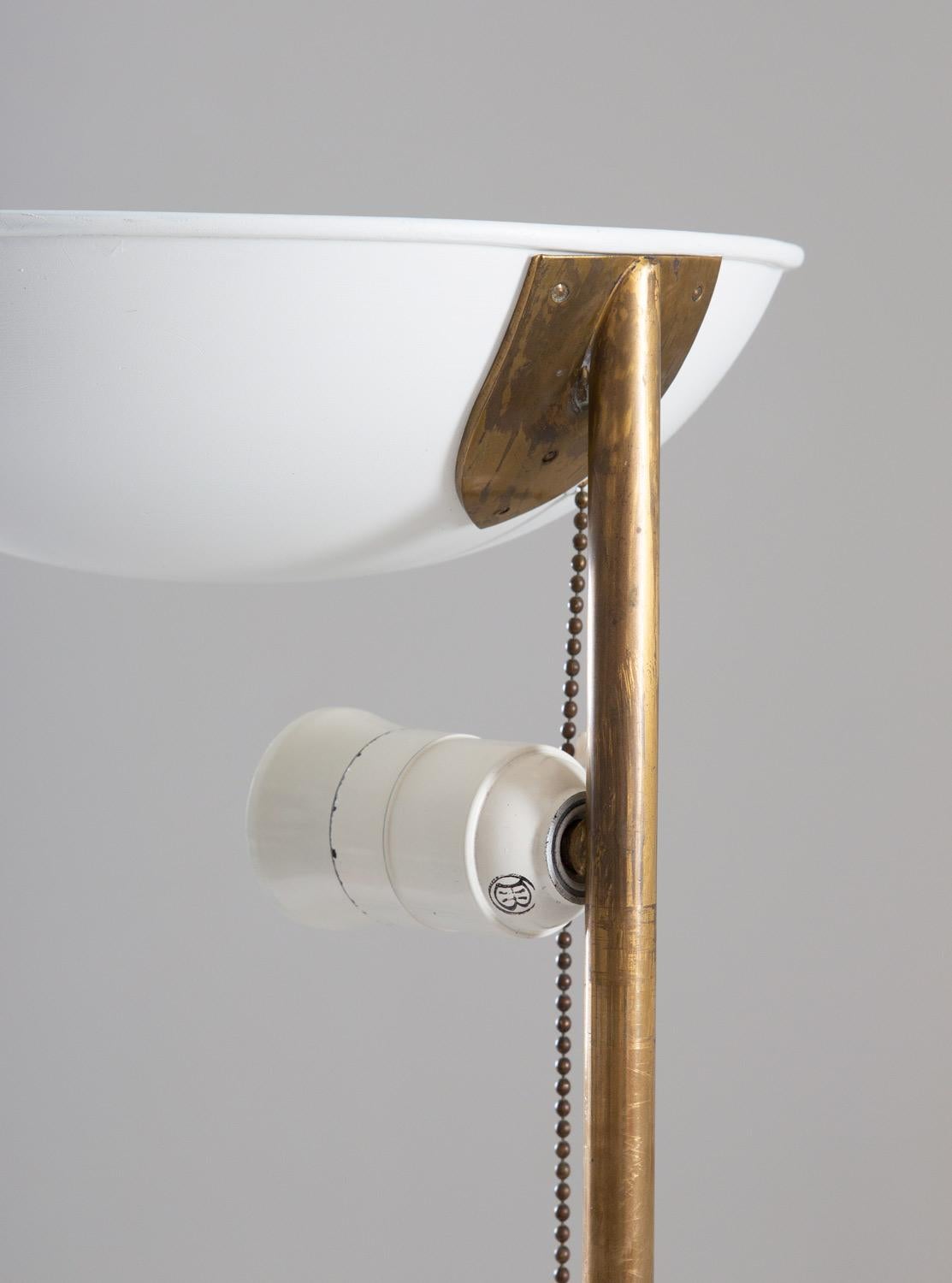 Swedish Modern Floor Lamp in Brass 2