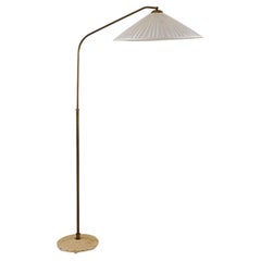 Swedish Modern Floor Lamp in Brass