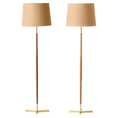 Swedish Modern Floor Lamps, 1950s