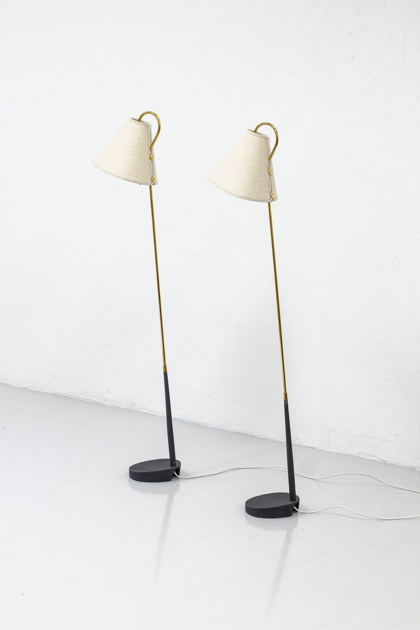 Schwedische moderne Stehlampen von ASEA Belysning von Bo Råman, Schweden, 1950er Jahre (Skandinavische Moderne) im Angebot