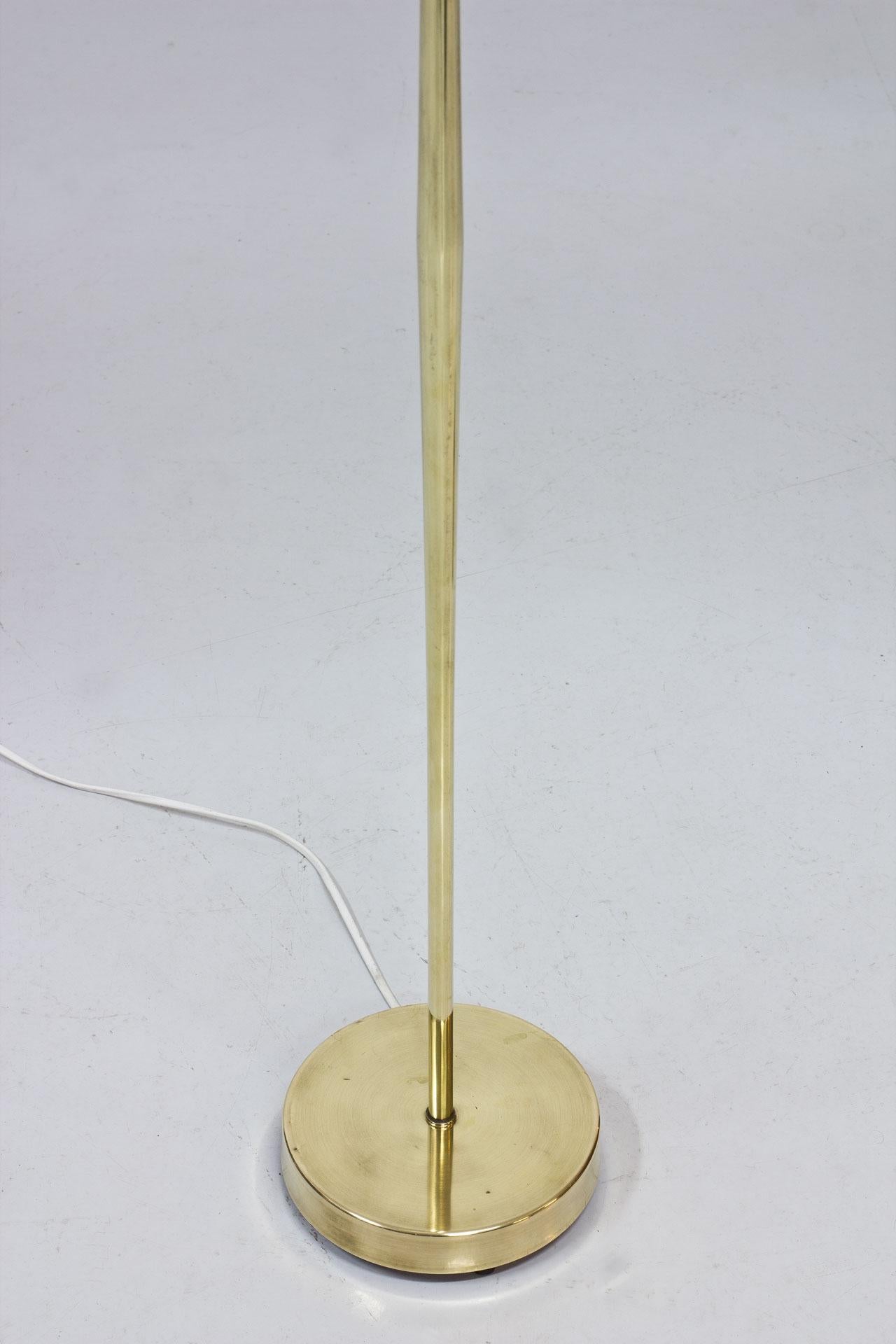 Brass Swedish Modern Floor Lamps by Falkenbergs Belysning