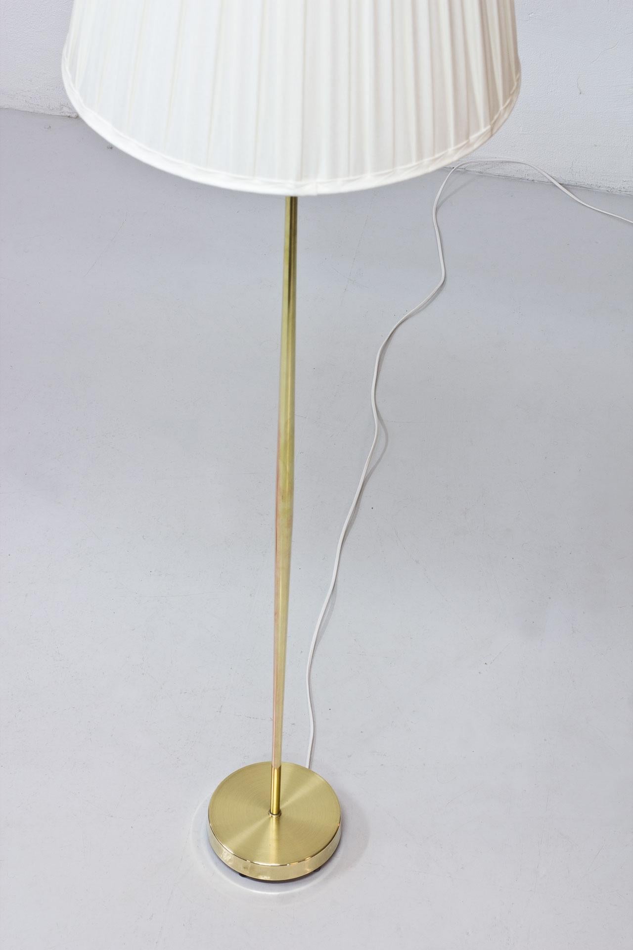 Brass Swedish Modern Floor Lamps by Falkenbergs For Sale
