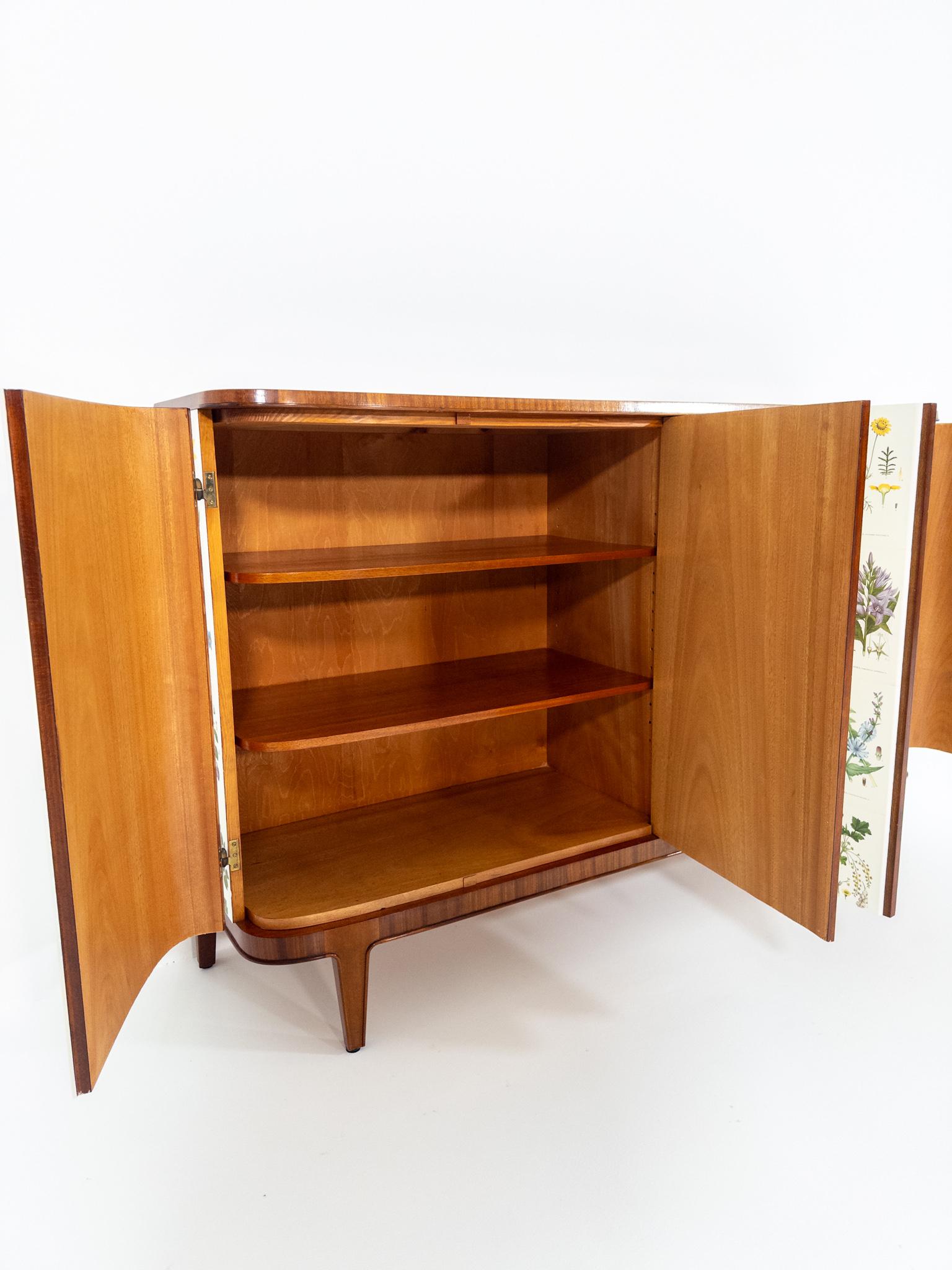 Swedish Modern “Flora” Sideboard, 1940s For Sale 5