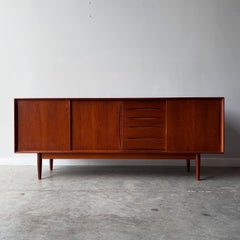 Swedish Modern Fredrik Kayser Teak Credenza, 1960s