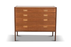 Swedish Modern Gentlemans Chest in Teak + Oak
