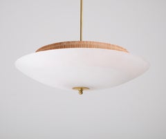 Schwedische moderne Glas-Deckenleuchte, 1950er-Jahre