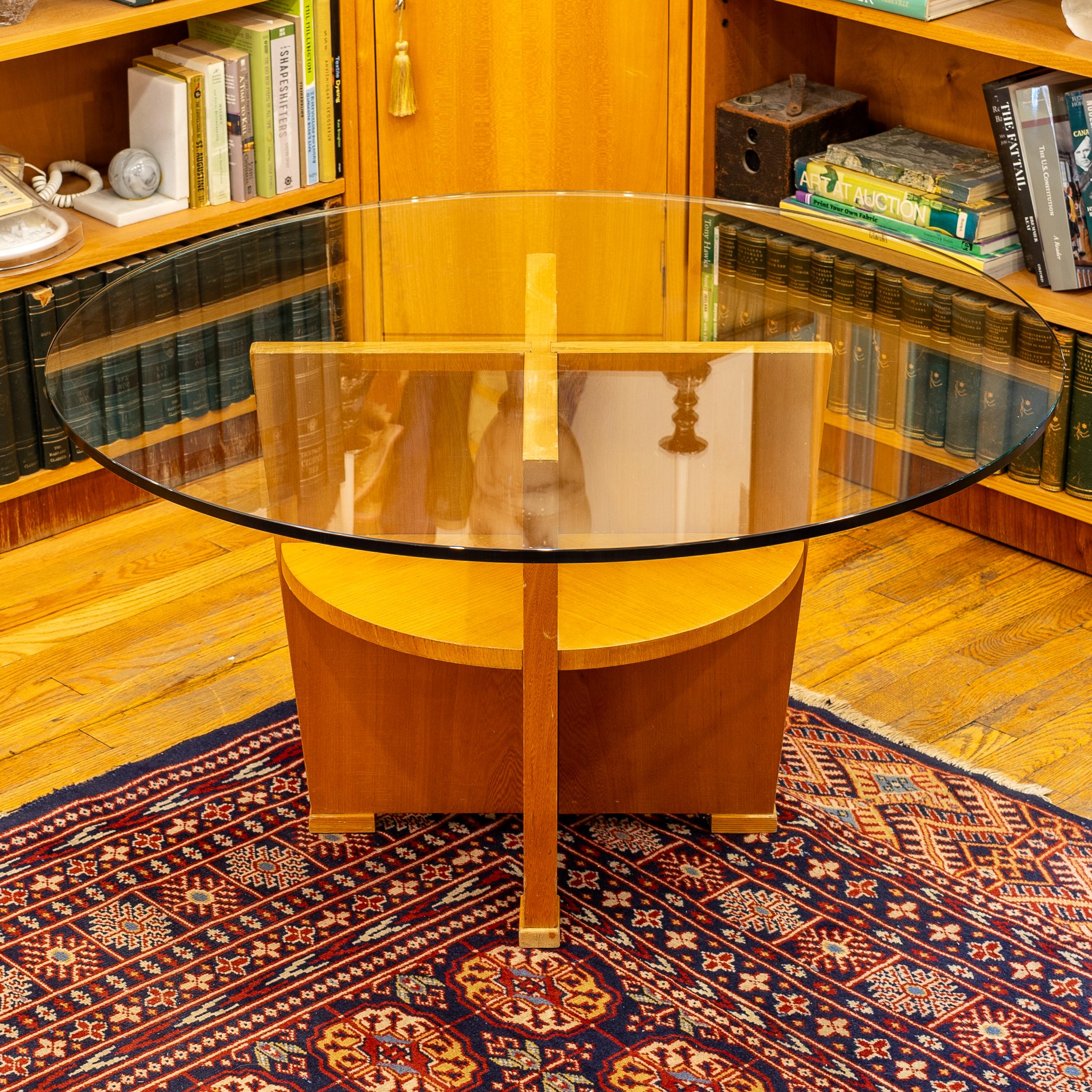 Schwedischer moderner Glas-Couchtisch aus Glas, Schweden 1960 im Angebot 9
