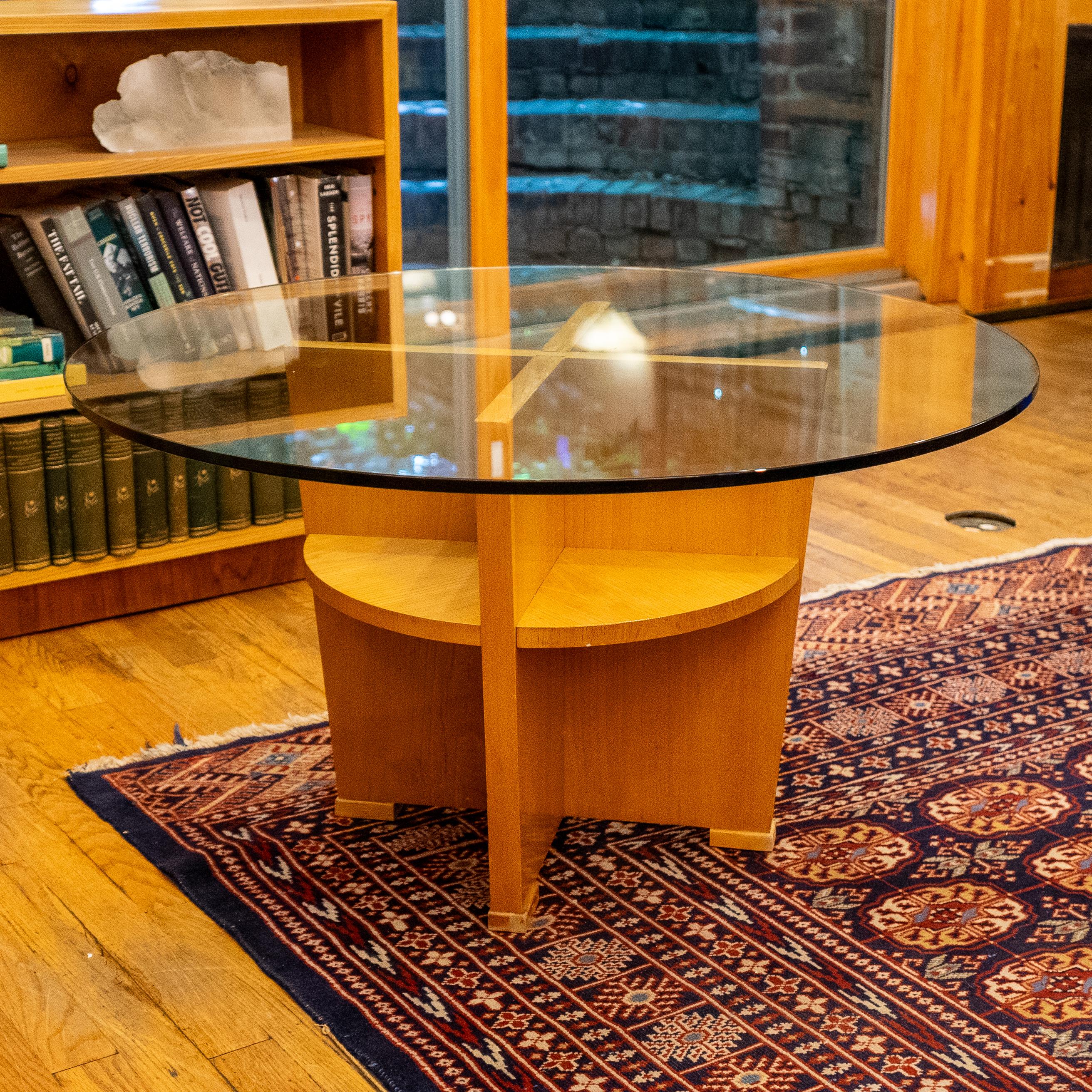Schwedischer moderner Glas-Couchtisch aus Glas, Schweden 1960 (Moderne der Mitte des Jahrhunderts) im Angebot