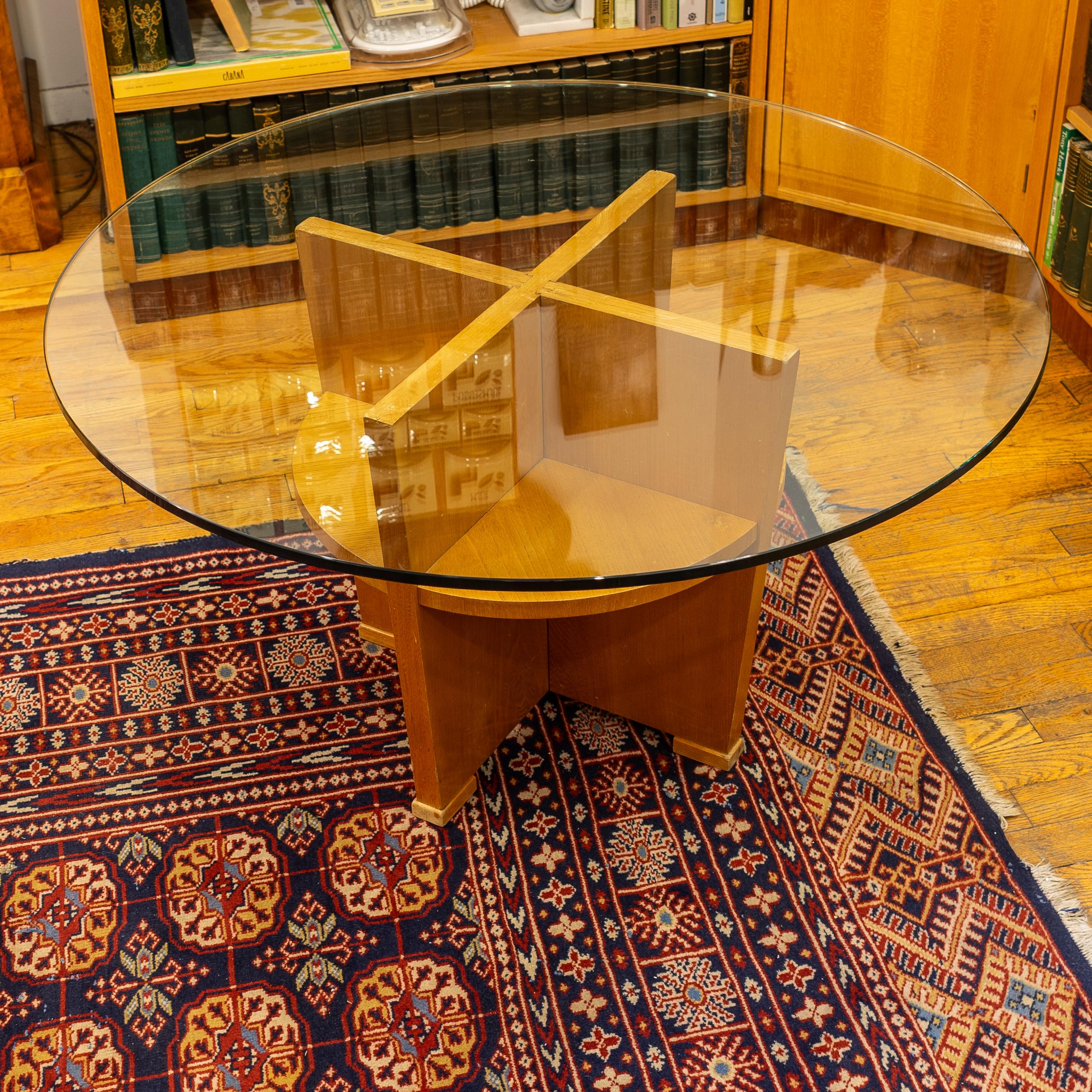 Schwedischer moderner Glas-Couchtisch aus Glas, Schweden 1960 im Angebot 2