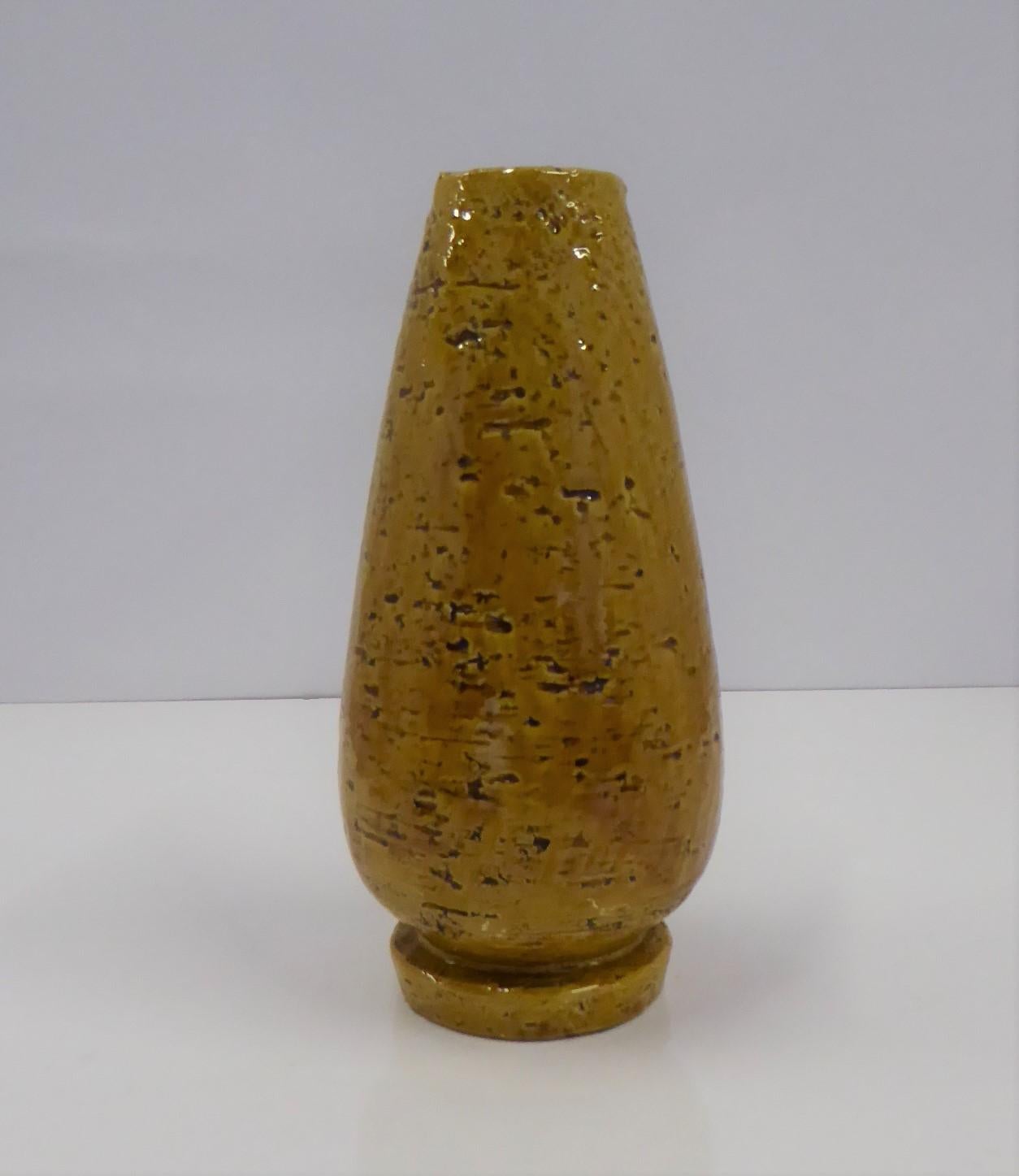mustard yellow vase