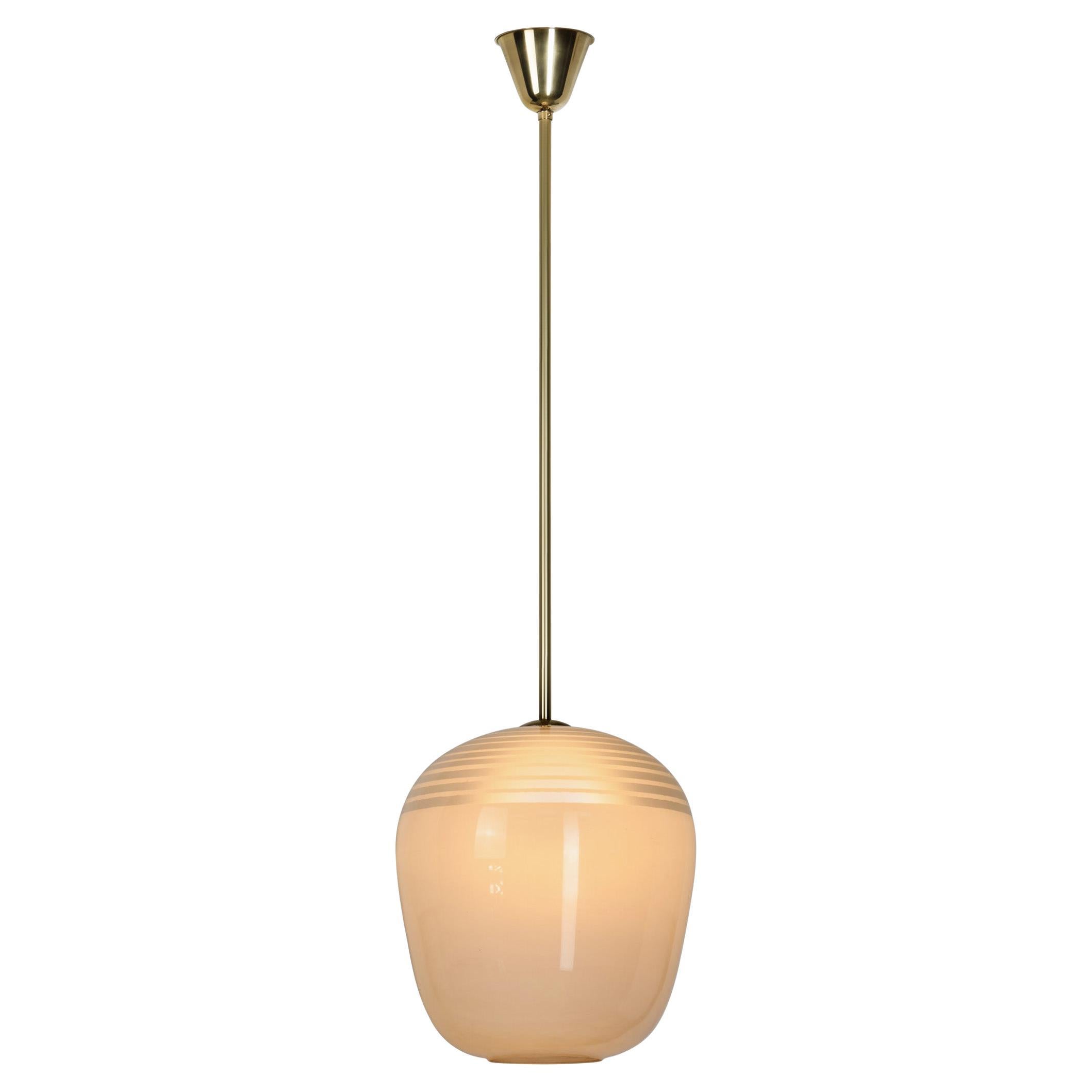 Swedish Modern Hanging Lamp by ASEA, Sweden 1940s