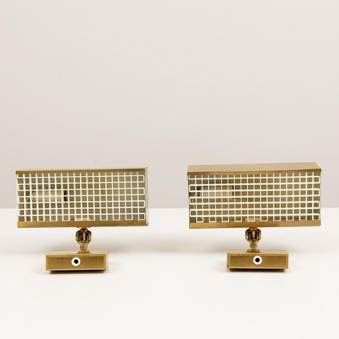 Coppia di applique in ottone in stile moderno svedese Hans-Agne Jakobsson 