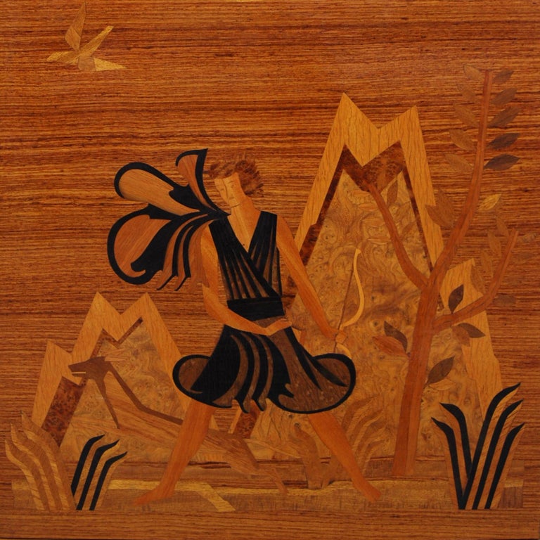 Swedish Modern Intarsia Bar Cabinet by Reiners Mjölby, 1939 at 1stDibs ...