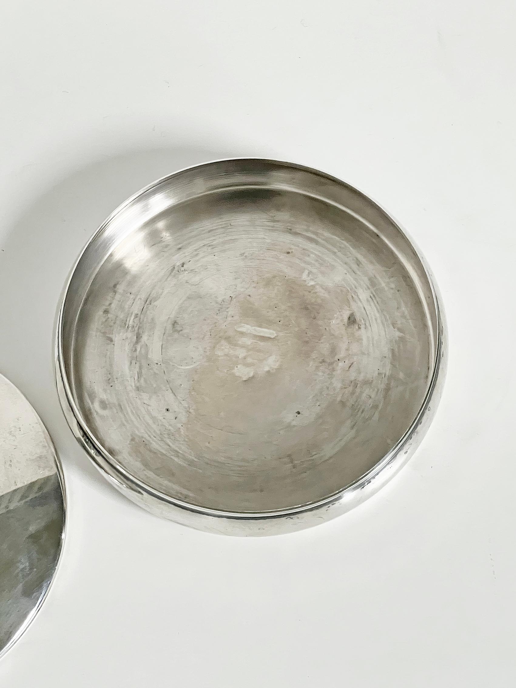 Swedish Modern Jar in Silver Plate, Carl Einar Borgström for Ystad-Metall, 1930s For Sale 3