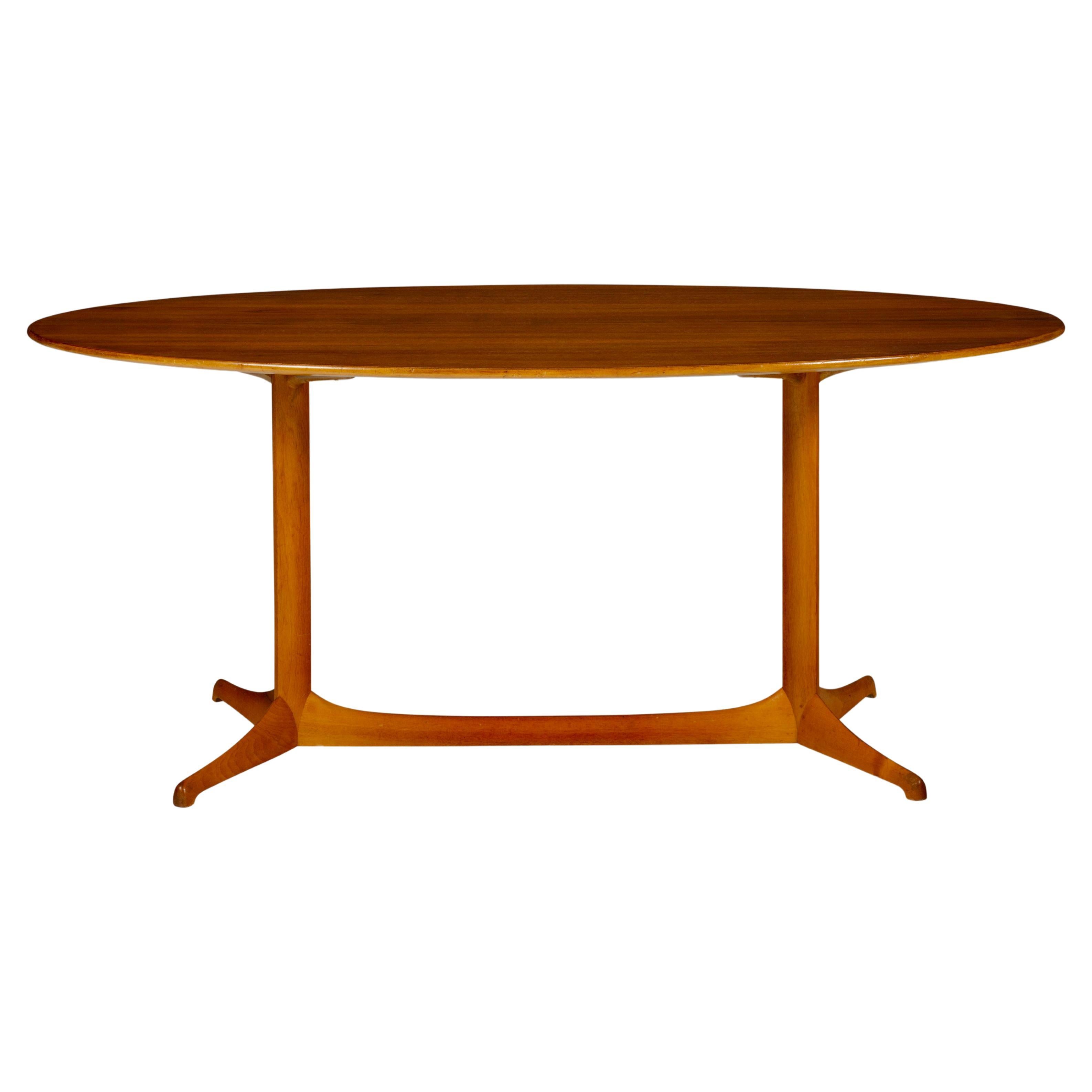 Coffee table model Plommonet designed by Kerstin Hörlin-Holmquist in the 1950's. Produced by Nordiska Kompaniet in Sweden. Refinished whilst respecting the original patina.