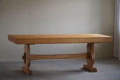 Swedish Modern, Large Rectangular Dining Table in Oak, Designed by Thorell, 1959
