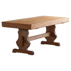 Swedish Modern, Large Rectangular Dining Table in Oak, Designed by Thorell, 1959