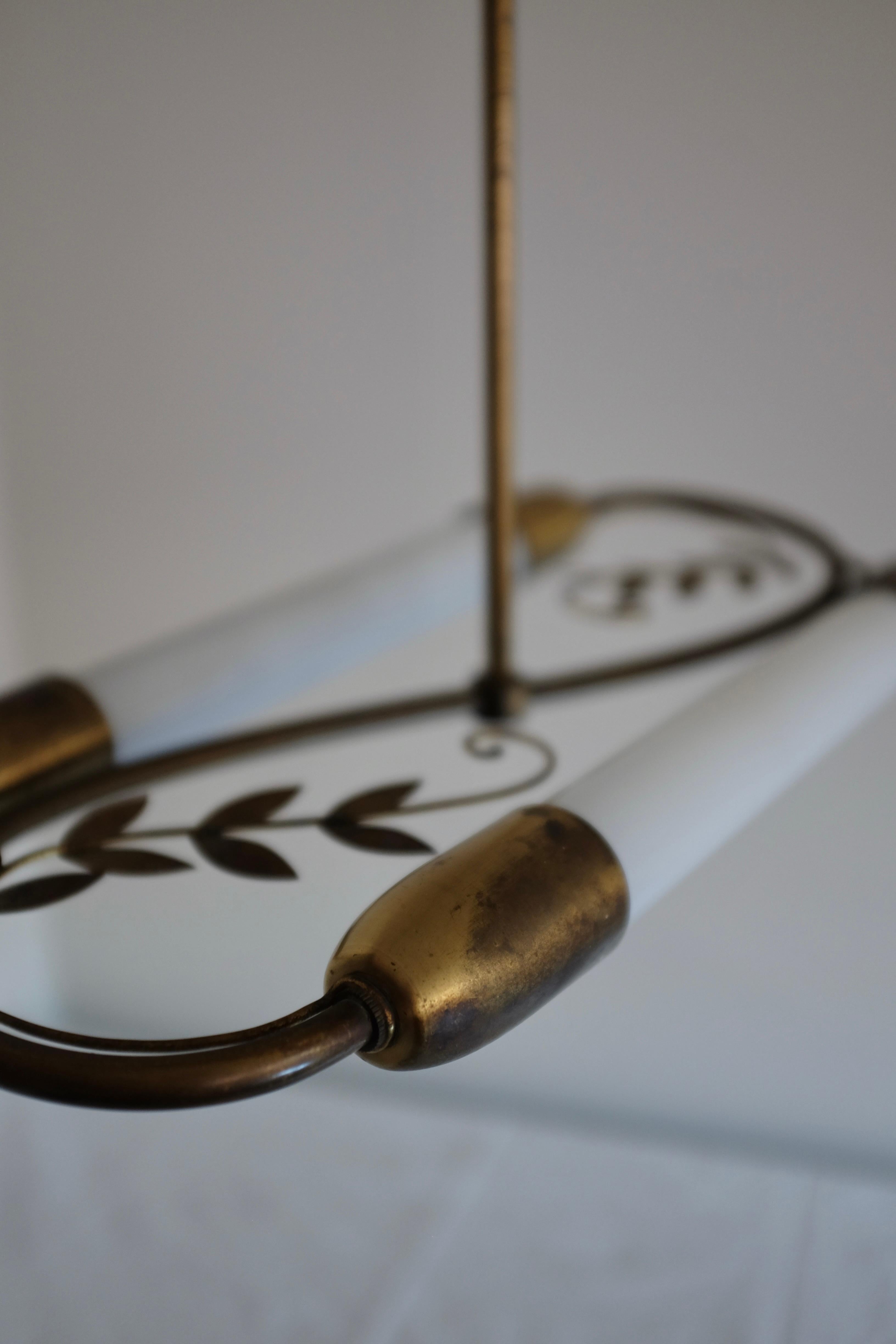 Milieu du XXe siècle Pendentif décoratif suédois en forme de feuille The Moderns Modernity en vente