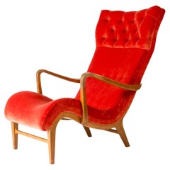 Swedish Modern Lounge Chair by Carl Cederholm, Firma Stil & Form, Sweden, 1940s