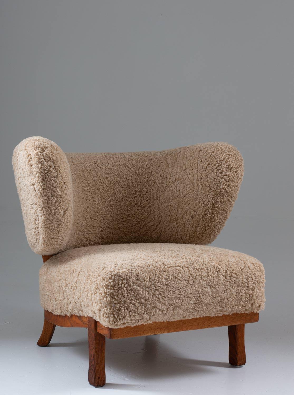 20th Century Swedish Modern Lounge Chair by Otto Shulz for Boet