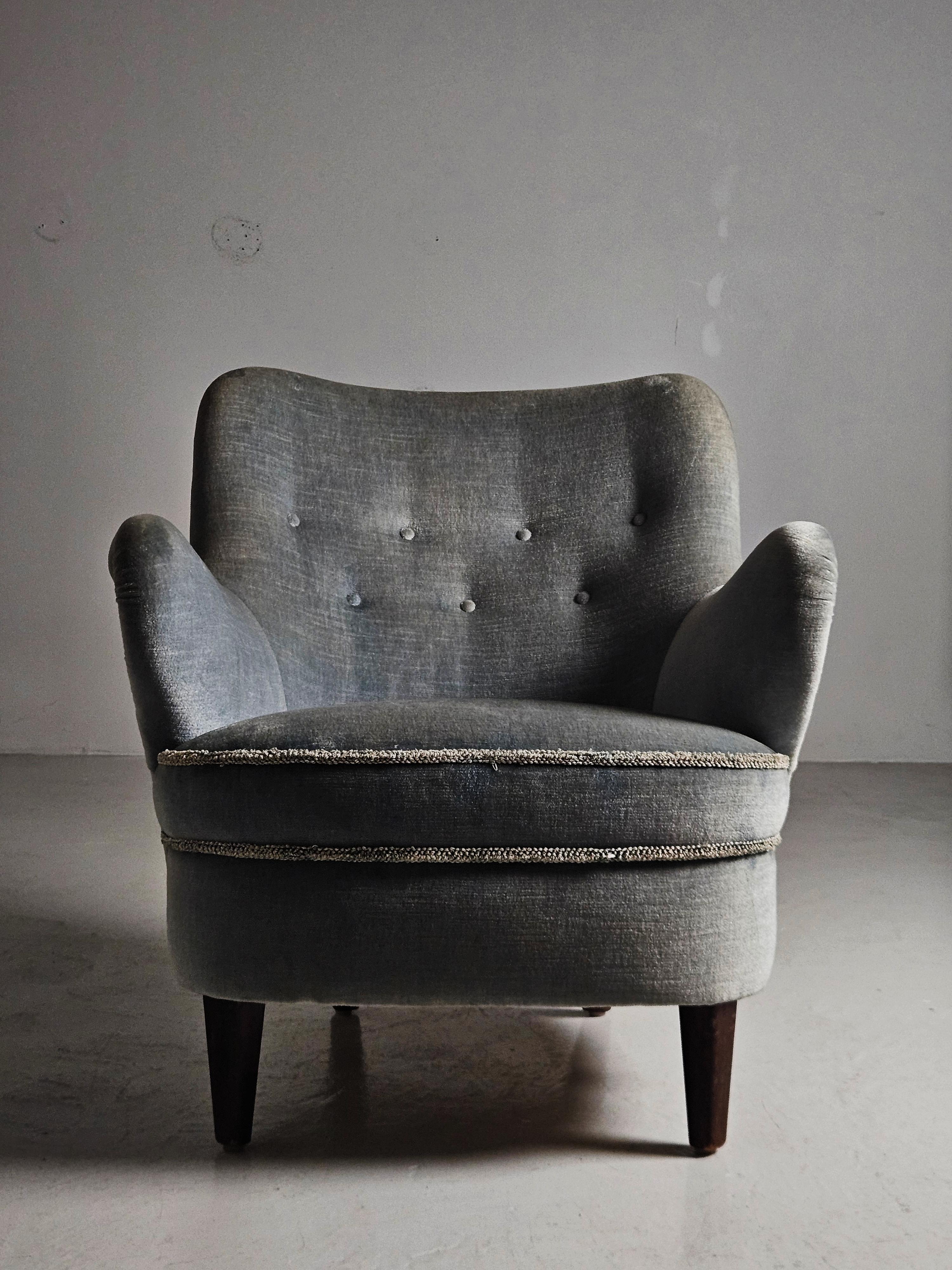 Fauteuils de salon modernes suédois de Gustav Axel Berg, Suède, années 1940 en vente 3