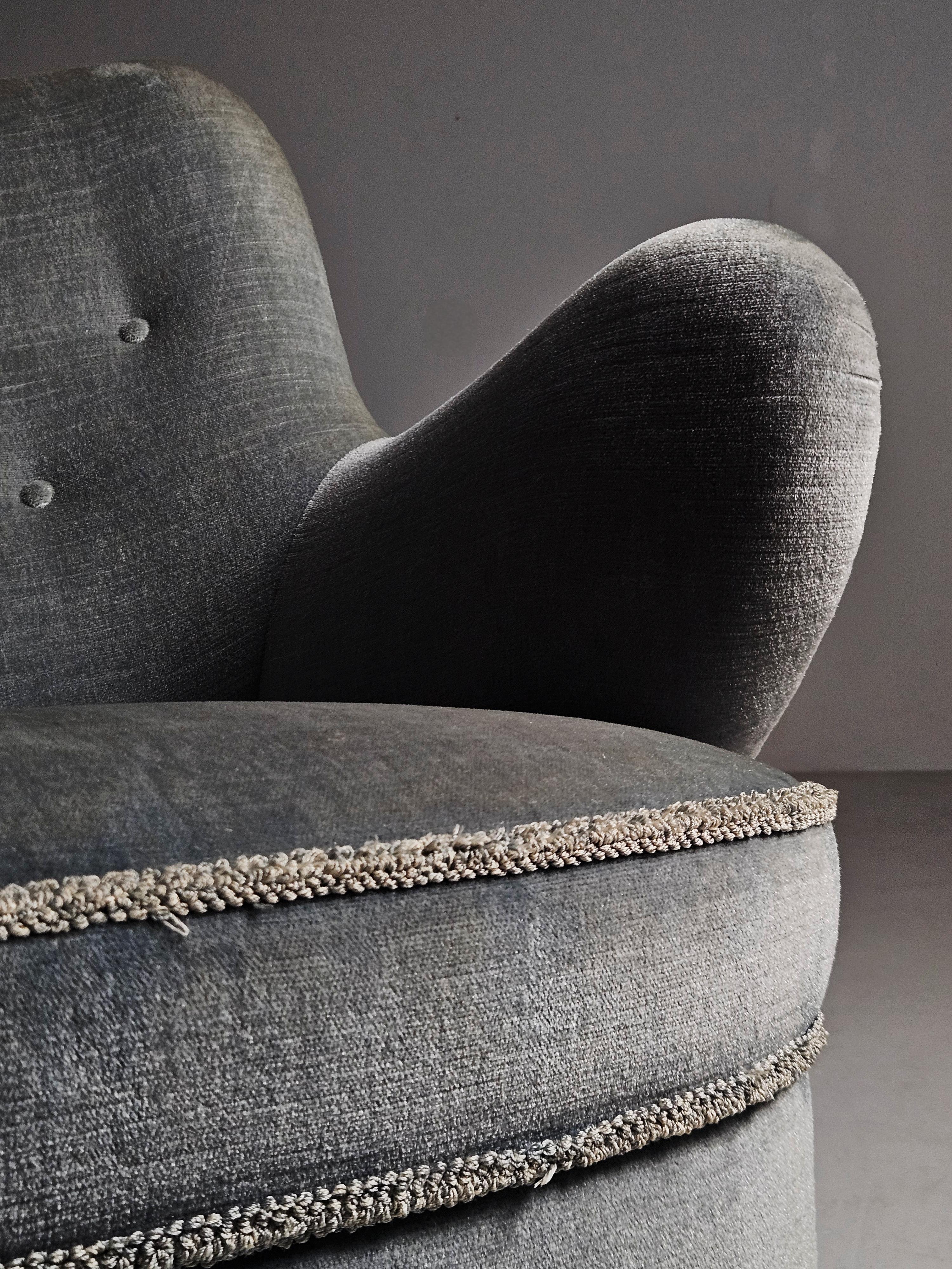 Fauteuils de salon modernes suédois de Gustav Axel Berg, Suède, années 1940 en vente 5