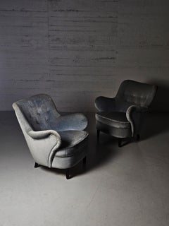 Sedie da salotto moderne svedesi di Gustav Axel Berg, Svezia, anni '40