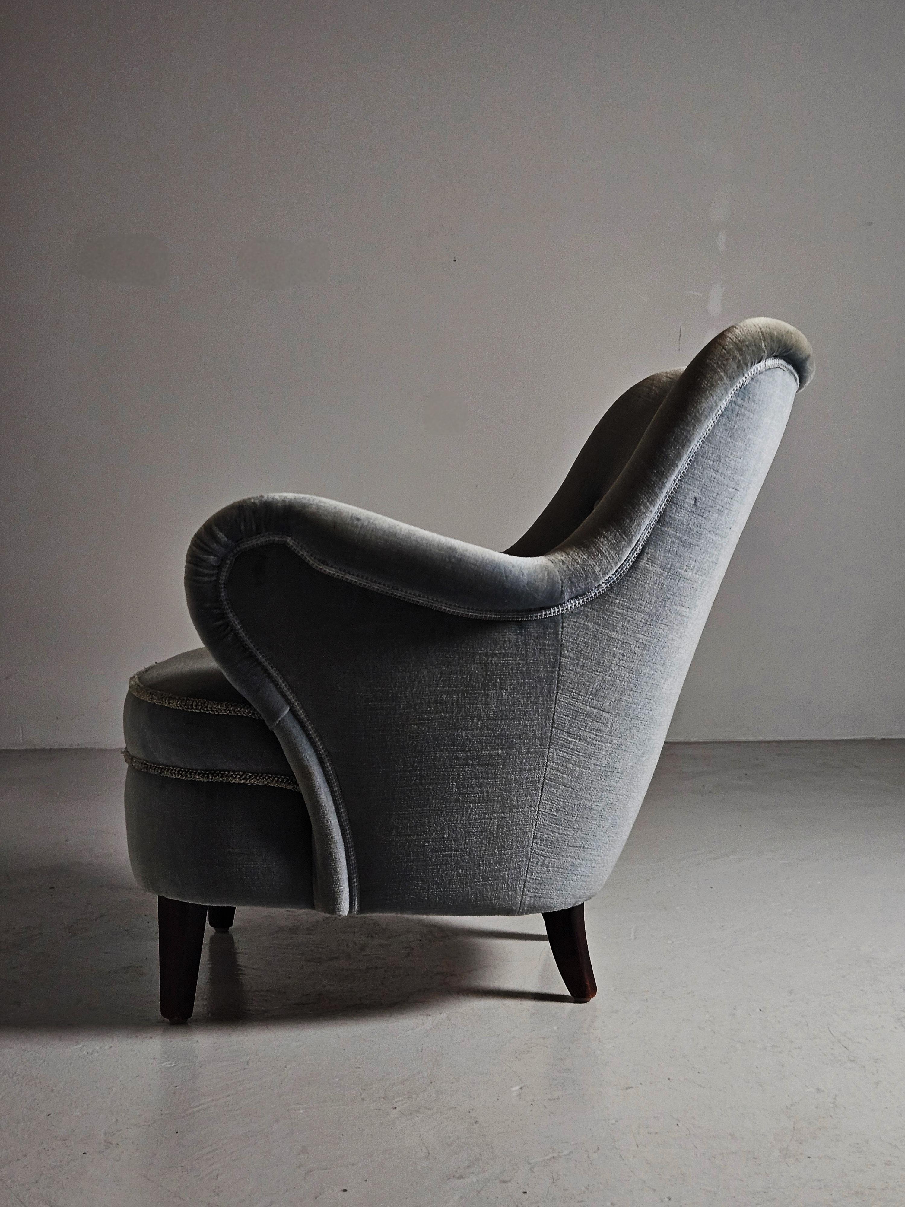 Fauteuils de salon modernes suédois de Gustav Axel Berg, Suède, années 1940 en vente 1