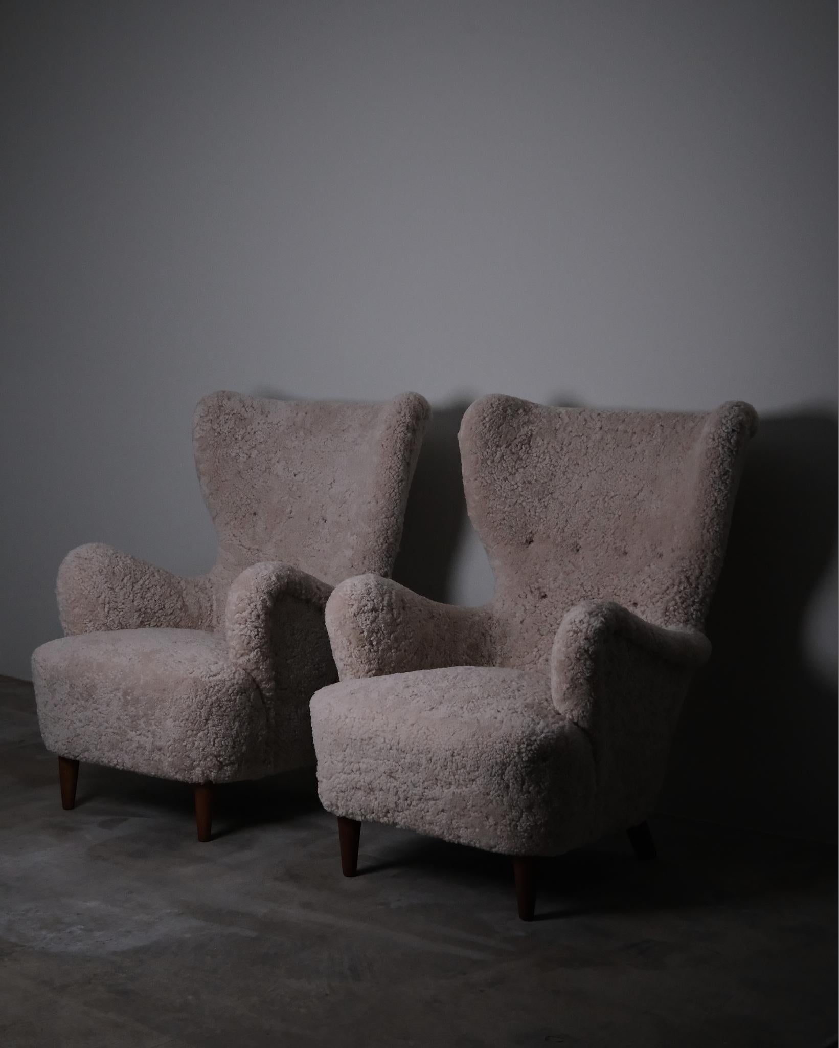 Chaises longues modernes suédoises d'un designer inconnu, années 1950 en vente 3