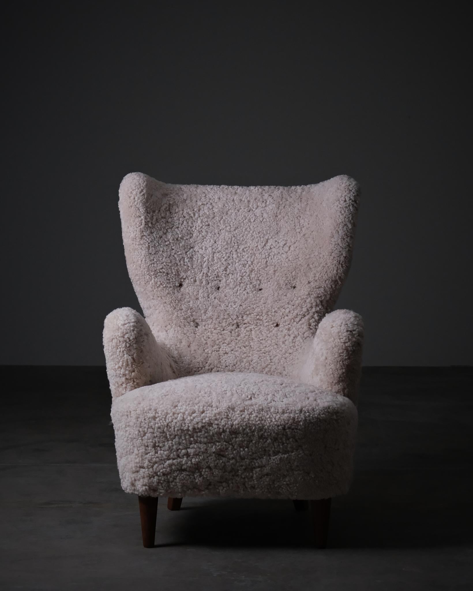 Chaises longues modernes suédoises d'un designer inconnu, années 1950 Bon état - En vente à Eskilstuna, SE