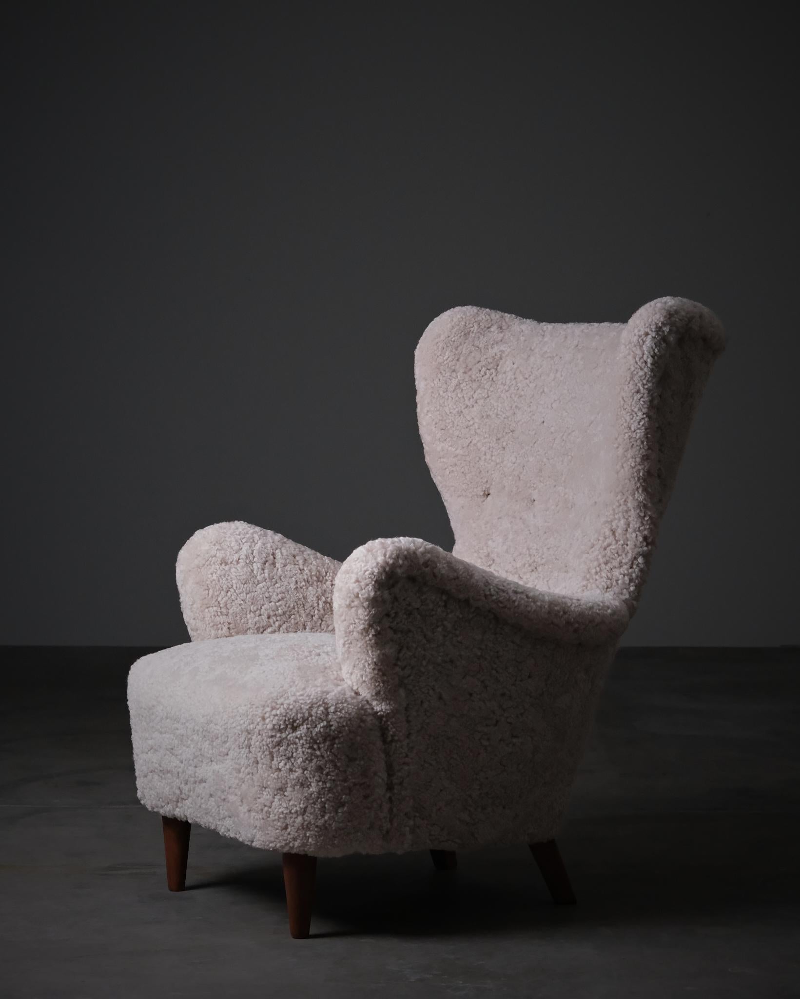 20ième siècle Chaises longues modernes suédoises d'un designer inconnu, années 1950 en vente