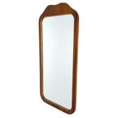 Swedish Modern Mahogany Wall Mirror, Sweden, 1940s–1950s