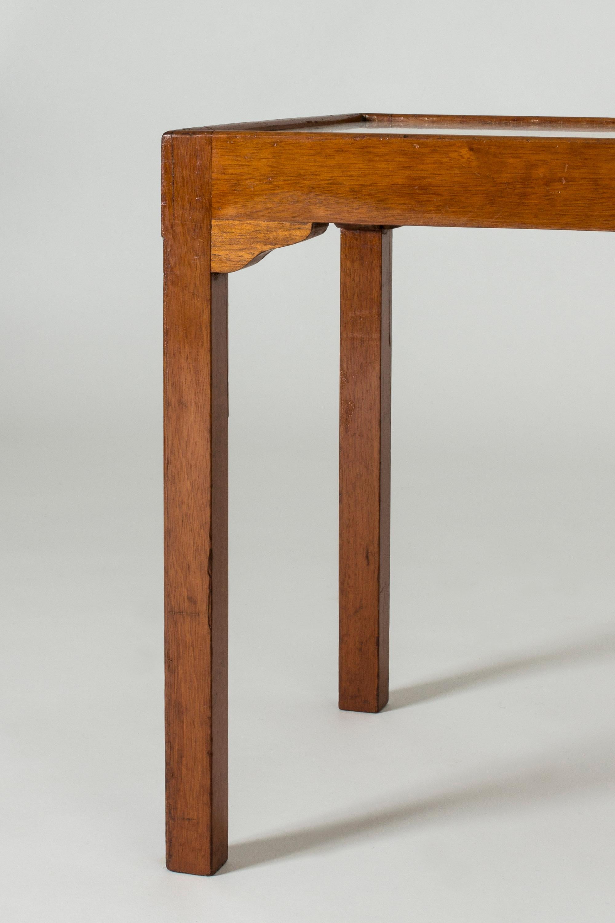 Mid-20th Century Swedish Modern Marble Side Table, Sweden, 1940s