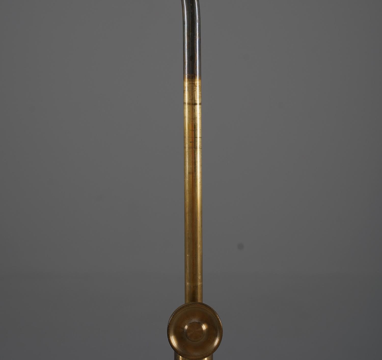 Swedish Modern Midcentury Floor Lamp in Brass by ASEA, 1940s 2