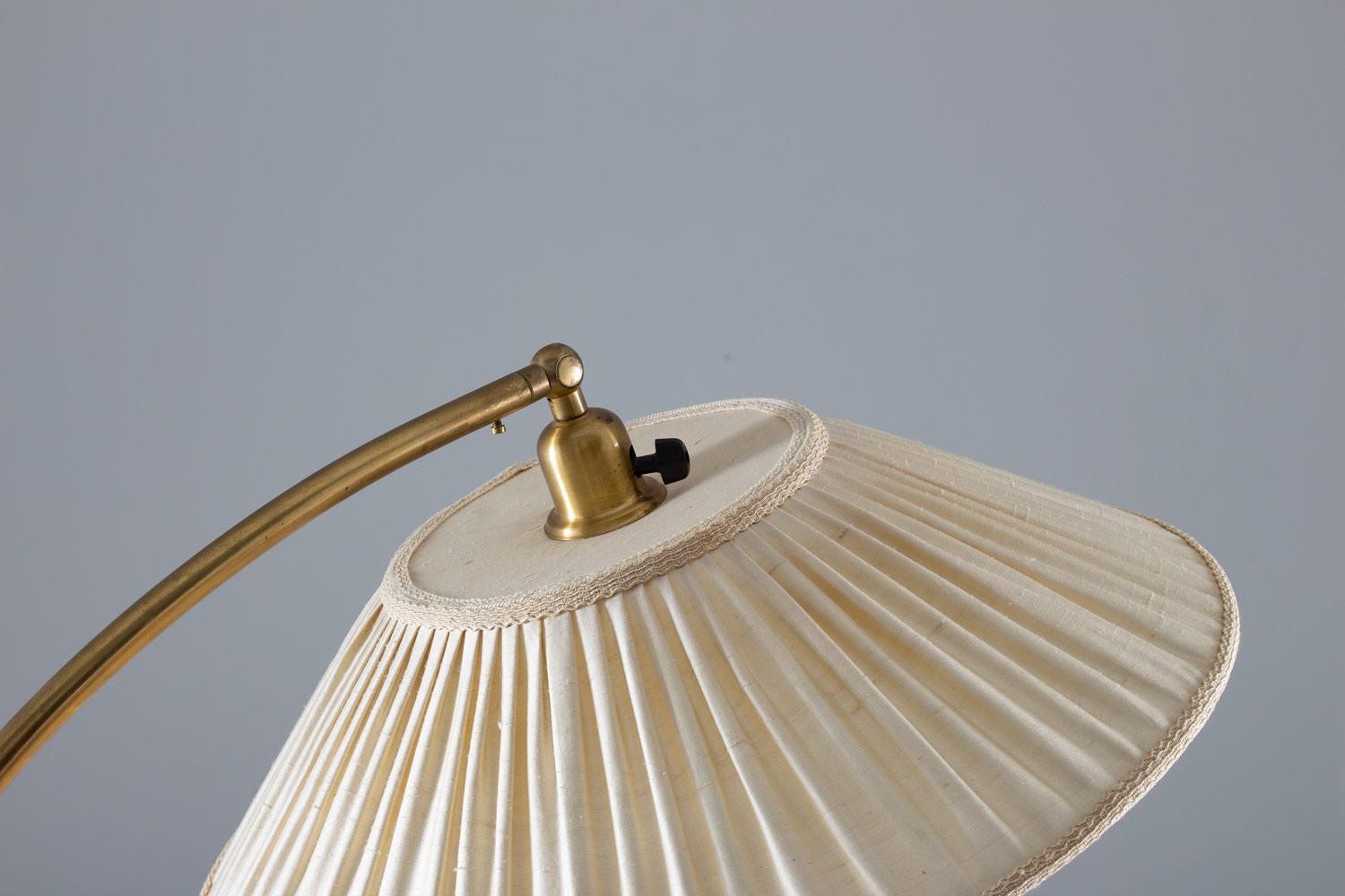 Swedish Modern Midcentury Floor Lamp in Brass by ASEA, 1940s 3