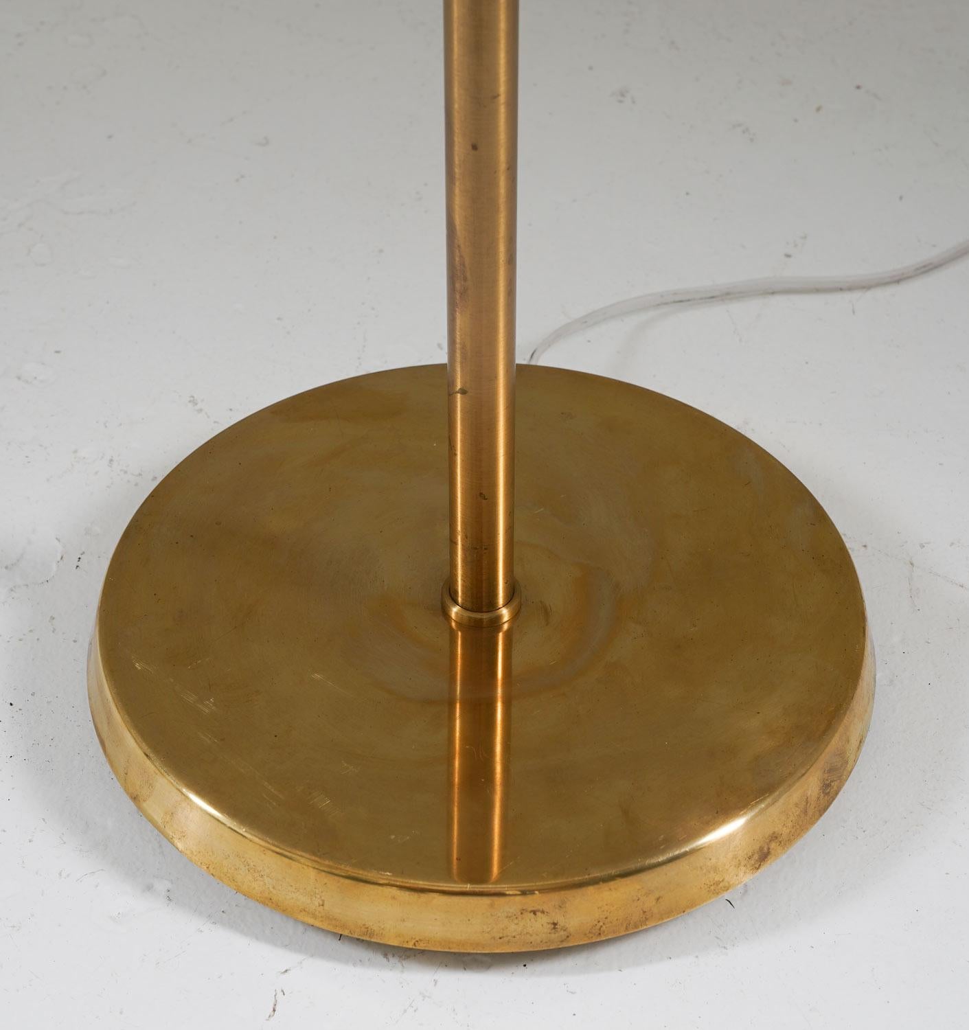 Swedish Modern Midcentury Floor Lamp in Brass by ASEA, 1940s 3